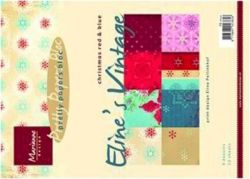 Marianne Design A5-Papierset Elines Vintage Christmas red-blue